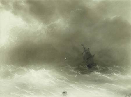 A Strong Wind - Ivan Aivazovsky