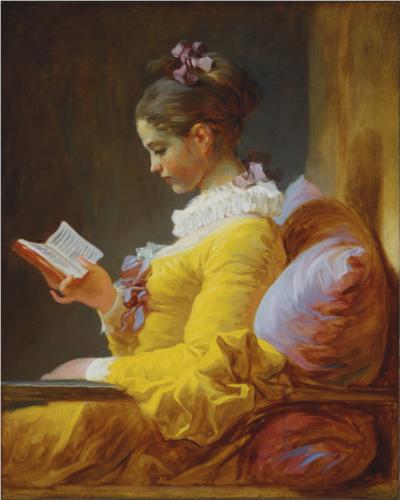 A Young Girl Reading - Jean Honore Fragonard