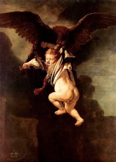 Abduction of Ganymede - Rembrandt van Rijn