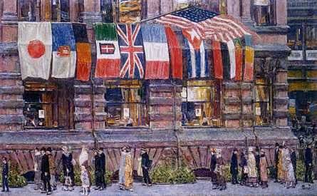 Allied Flags, April 1917 - Childe Hassam