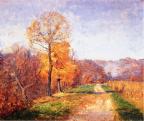 Along a Country Lane - Theodore Clement Steele
