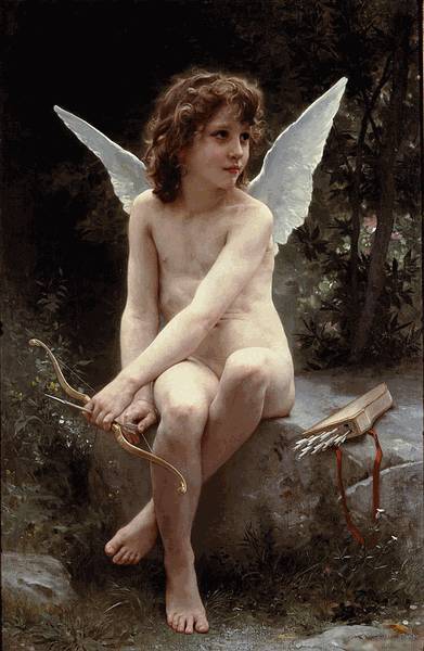Amour a Laffut (Love on the Look Out) - William Bouguereau