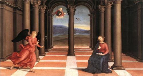 Annunciation - Raffaello Raphael Sanzio