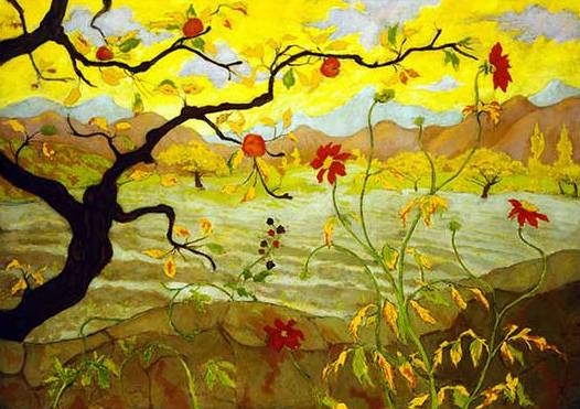 Apple Tree with Red Fruit - Paul Ranson