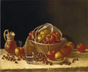 Apples, a Basket and Chestnuts - John F Francis