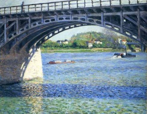 Argenteuil Bridge and the Seine - Gustave Caillebotte