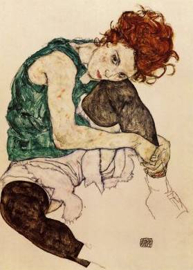 Artist's Wife - Egon Schiele