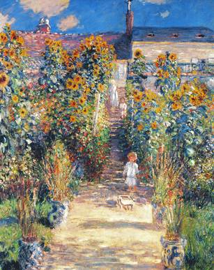 Artist's Garden in Vetheuil - Claude Monet