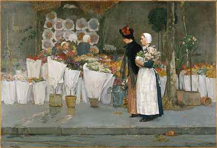 At the Florist - Childe Hassam