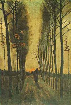 Avenue of Poplars at Sunset - Vincent van Gogh