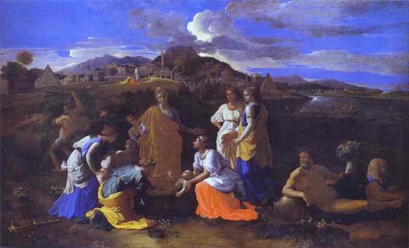 Baby Moses Saved from the River - Nicolas Poussin