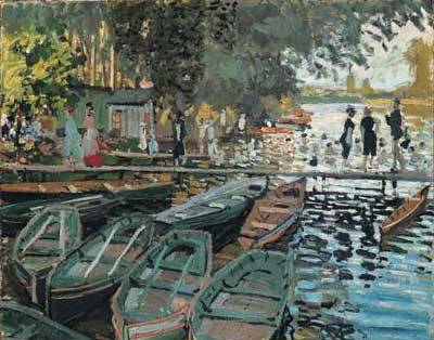 Bathers at La Grenouillre - Claude Monet