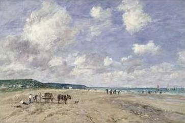 Beach at Tourgeville 1893 - Eugene Boudin