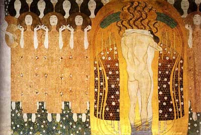 Beethoven Frieze Praise to Joy, the God Descended - Gustav Klimt 