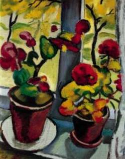Blumen Am Fenster - August Macke
