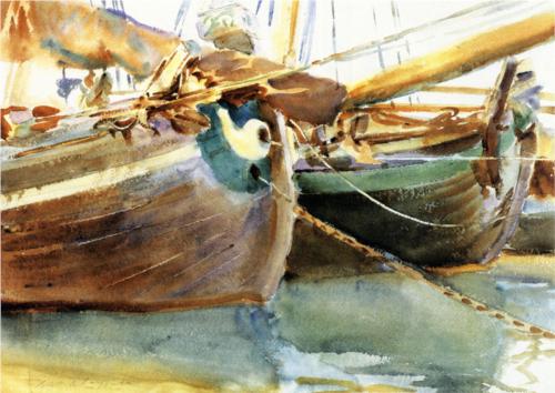 Boats in Venice - John Singer Sargent