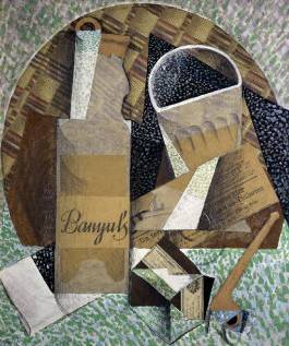 Bottle of Banyuls - Juan Gris
