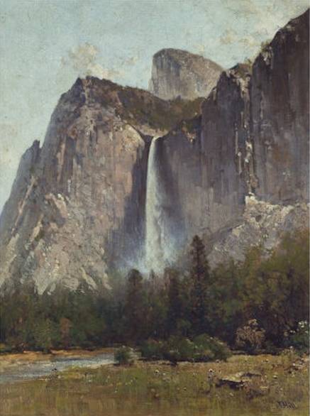 Bridal Veil Falls Yosemite Valley - Thomas Hill