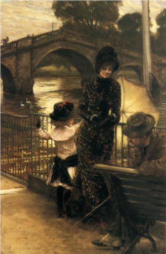By the Thames at Richmond - James Tissot
