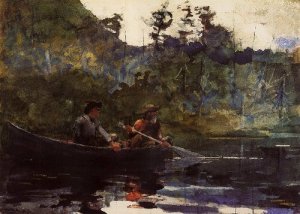 Canoeing in the Adirondacks - Winslow Homer