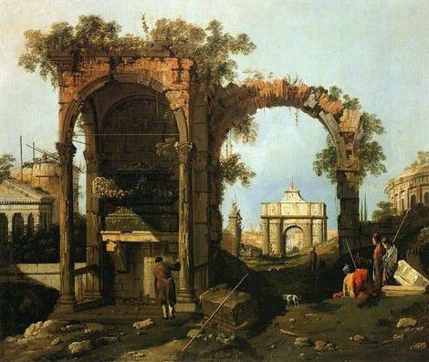 Capriccio Ruins and Classic Buildings - Canaletto