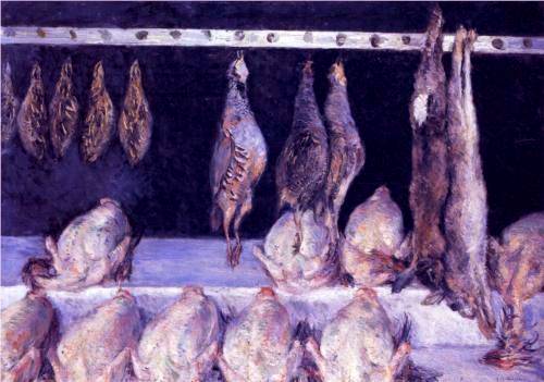 Chickens and Game Birds - Gustave Caillebotte