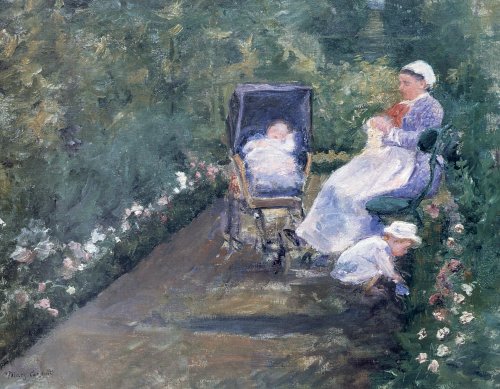 Children in the Garden - Mary Cassatt