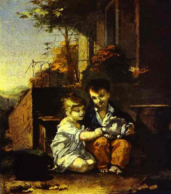 Children with Rabbit - Pierre Paul Prudhon