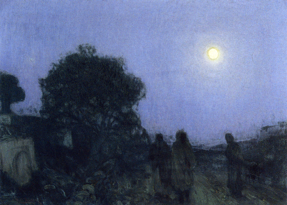 Christ and His Disciples on the Road to Bethany - Henry Ossawa Tanner