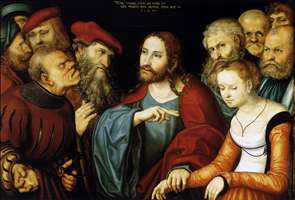 Christ and the Adulteress - Lucas Cranach