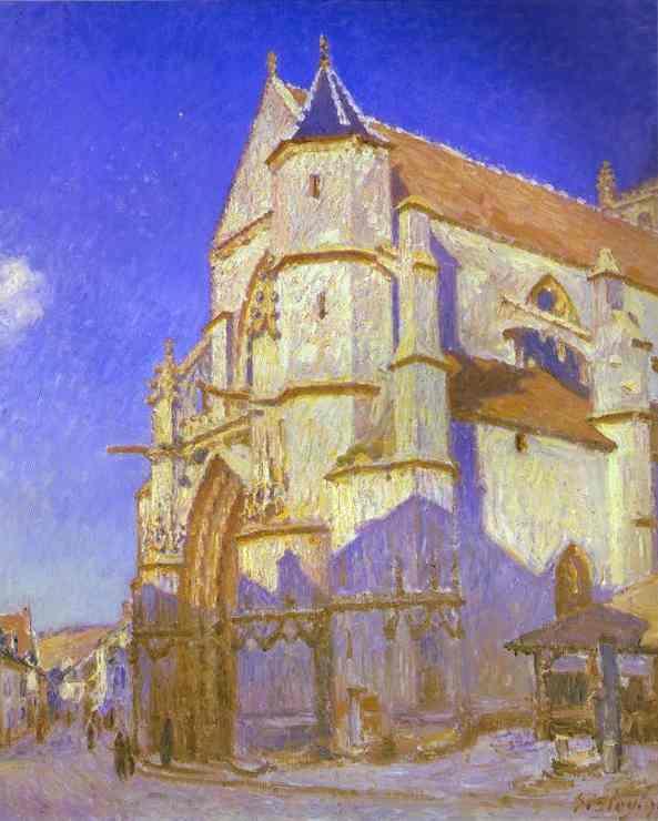 The Church at Moret - Alfred Sisley