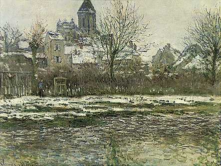 Church at Vetheuil - Claude Monet
