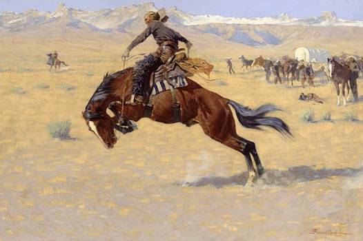 Cold Morning on the Range - Frederic Remington