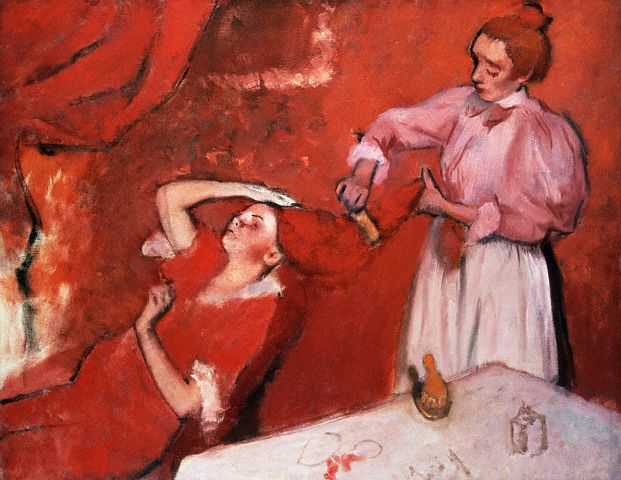 Combing the Hair - Edgar Degas