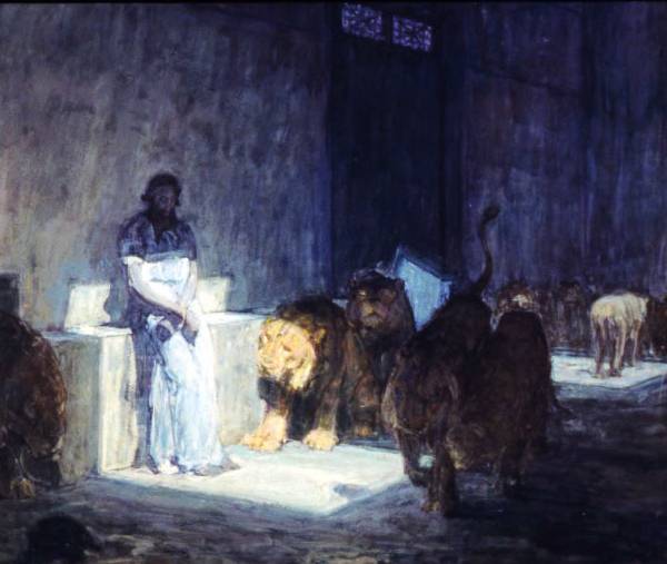 Daniel in the Lions Den - Henry Ossawa Tanner