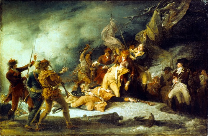 Death of Montgomery in the Attack on Quebec - John Trumbull