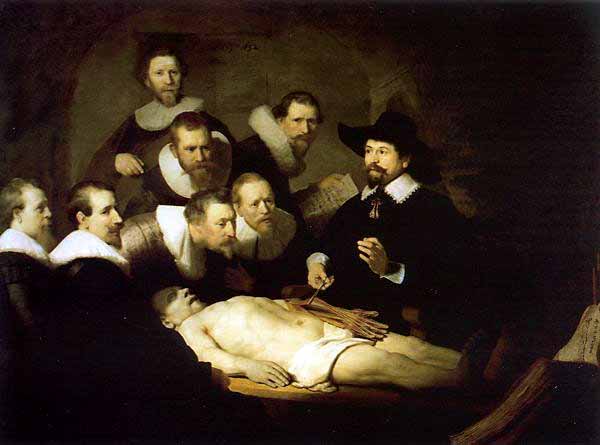 Rembrandt van Rijn - Doctor Nicolaes Tulp's Demonstration of the Anatomy of the Arm