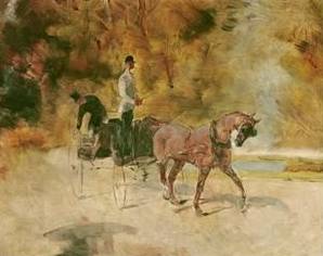 Dog Cart - Henri de Toulouse Lautrec