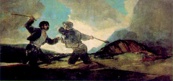 Fight with Cudgels - Francisco de Goya