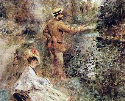 Fisherman with Rod and Line - Pierre Auguste Renoir