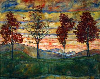 Four Trees II - Egon Schiele