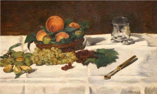 Fruit on a Table - Edouard Manet