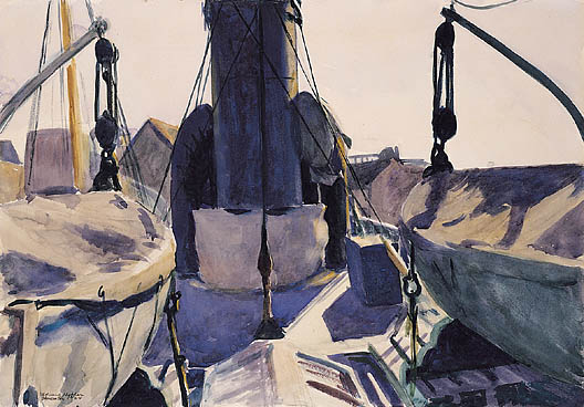 Funnel of Trawler - Edward Hopper