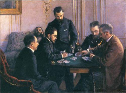 Game of Bezique - Gustave Caillebotte