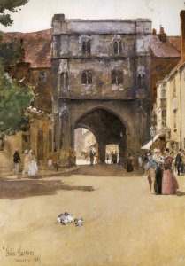 Gateway at Canterbury - Childe Hassam