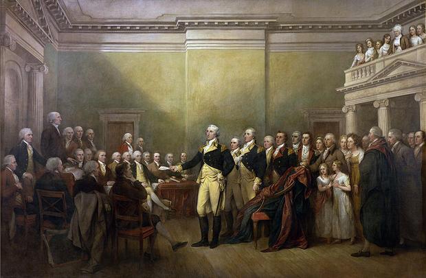 George Washington Resigning his Commission - John Trumbull