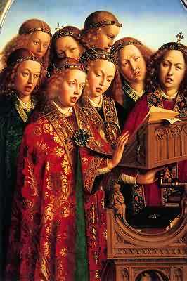 The Ghent Altapiece: Singing Angels 1432 - Jan van Eyck