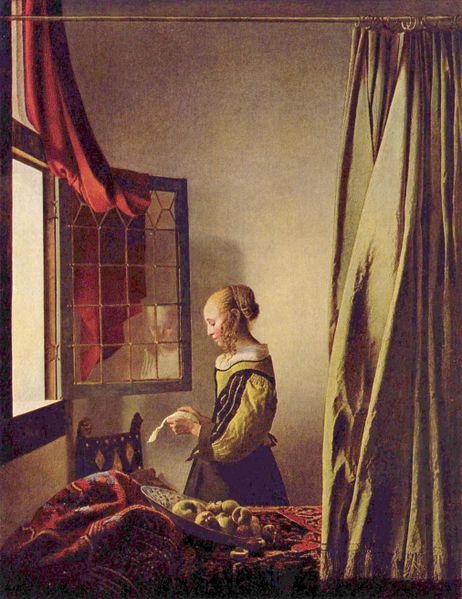 Girl Reading a Letter at an Open Window - Jan Vermeer van Delft