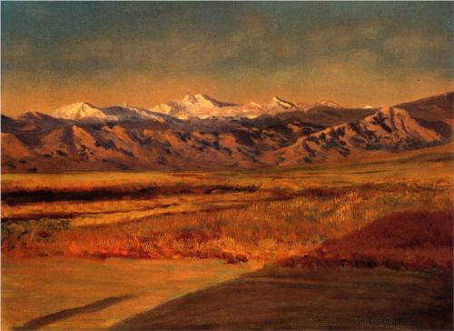 Grand Tetons, Wyoming - Albert Bierstadt