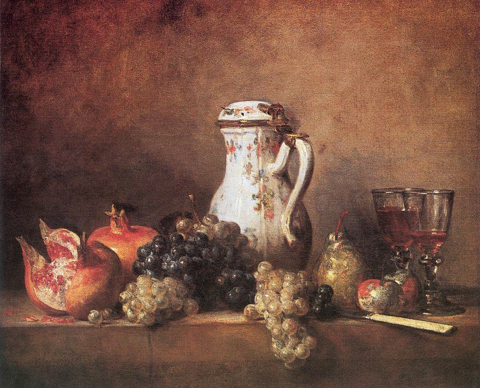Grapes & Pomegranates - Jean Baptiste Simeon Chardin